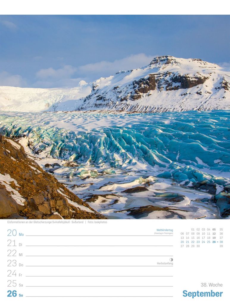 Weitere Ansicht: Island Wochenplaner Kalender 2027 | Die Insel aus Feuer und Eis | Ackermann Kunstverlag GmbH