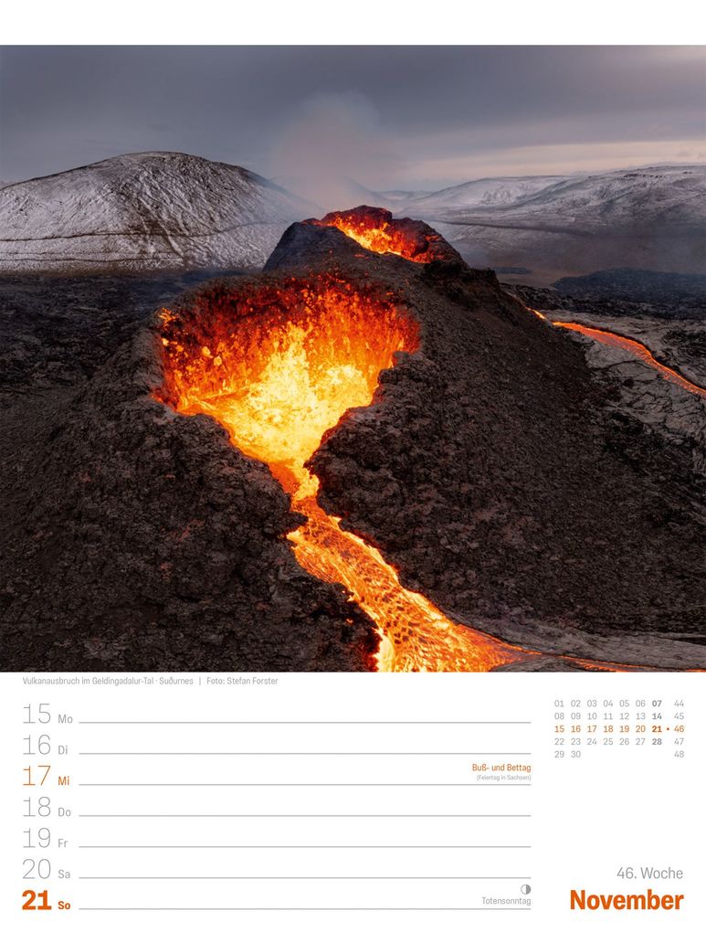 Weitere Ansicht: Island Wochenplaner Kalender 2027 | Die Insel aus Feuer und Eis | Ackermann Kunstverlag GmbH