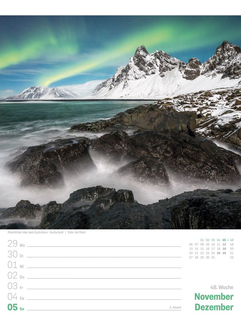 Weitere Ansicht: Island Wochenplaner Kalender 2027 | Die Insel aus Feuer und Eis | Ackermann Kunstverlag GmbH