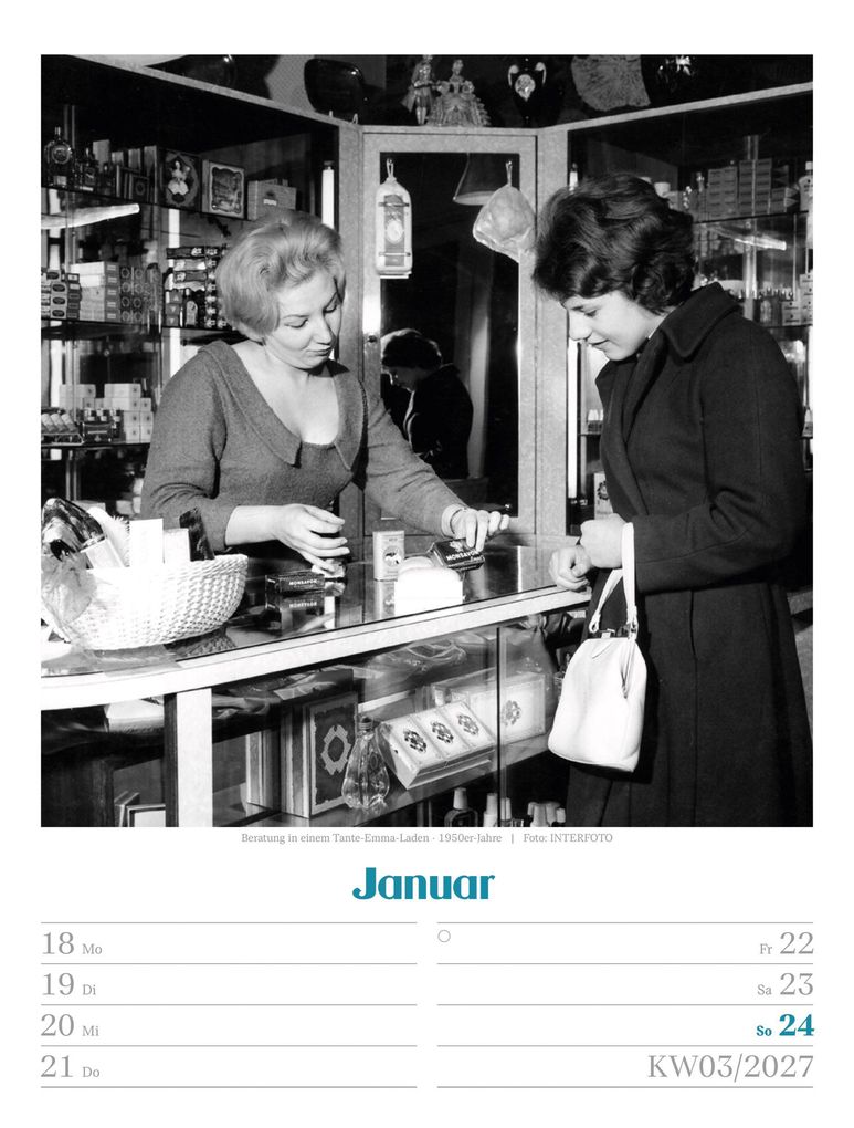 Weitere Ansicht: Die gute alte Zeit Wochenplaner Kalender 2027 | Ackermann Kunstverlag GmbH