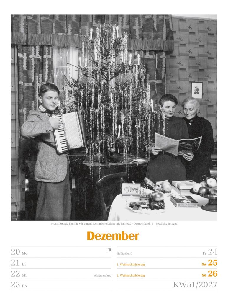 Weitere Ansicht: Die gute alte Zeit Wochenplaner Kalender 2027 | Ackermann Kunstverlag GmbH