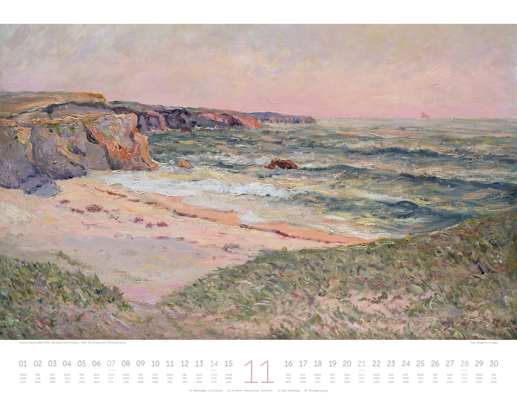 Weitere Ansicht: Kunstwerk Meer Kalender 2027 | Ackermann Kunstverlag GmbH