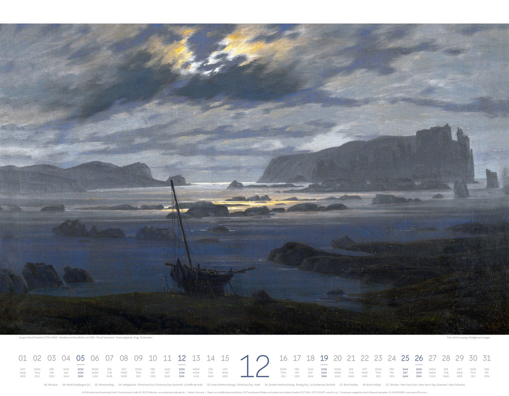 Weitere Ansicht: Kunstwerk Meer Kalender 2027 | Ackermann Kunstverlag GmbH