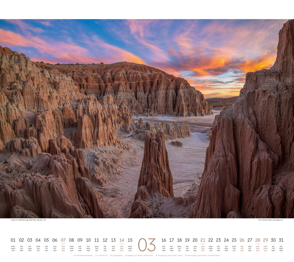 Weitere Ansicht: Phantastische Landschaften Kalender 2027 | Ackermann Kunstverlag GmbH