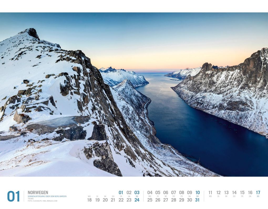 Weitere Ansicht: Norwegen Kalender 2027 | Unterwegs zwischen Fjordland und Nordkap | Ackermann Kunstverlag GmbH