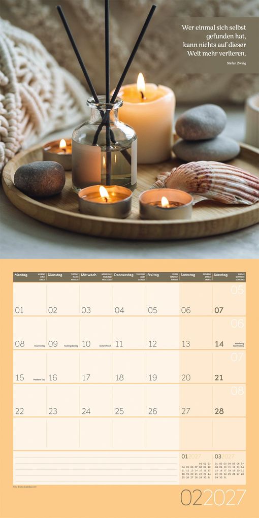 Weitere Ansicht: Momente für Dich Kalender 2027 - 30x30 - Art12 | Ackermann Kunstverlag GmbH