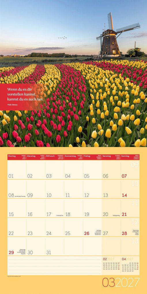 Weitere Ansicht: Momente für Dich Kalender 2027 - 30x30 - Art12 | Ackermann Kunstverlag GmbH