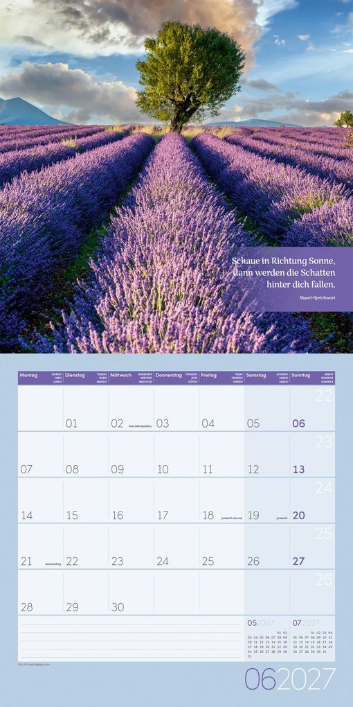 Weitere Ansicht: Momente für Dich Kalender 2027 - 30x30 - Art12 | Ackermann Kunstverlag GmbH