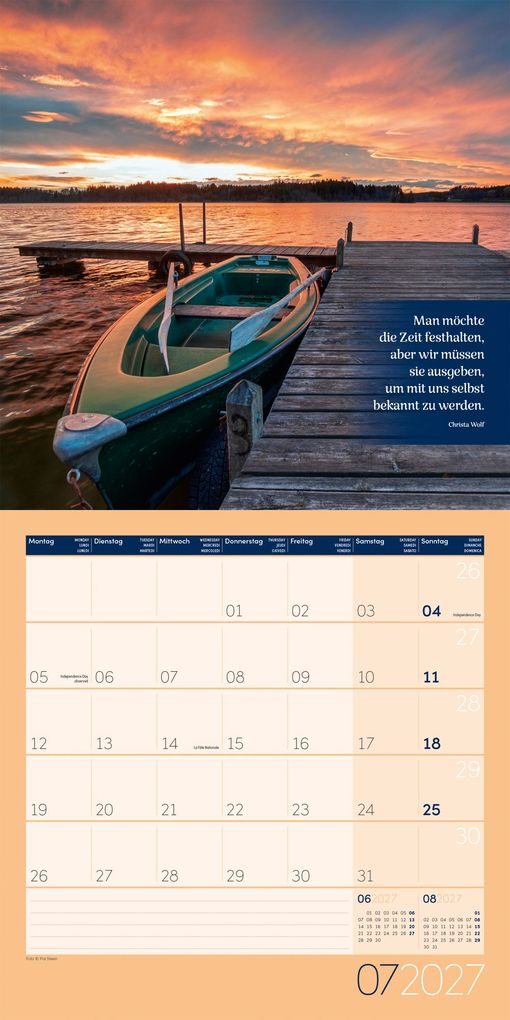 Weitere Ansicht: Momente für Dich Kalender 2027 - 30x30 - Art12 | Ackermann Kunstverlag GmbH
