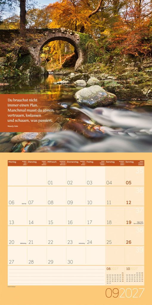 Weitere Ansicht: Momente für Dich Kalender 2027 - 30x30 - Art12 | Ackermann Kunstverlag GmbH