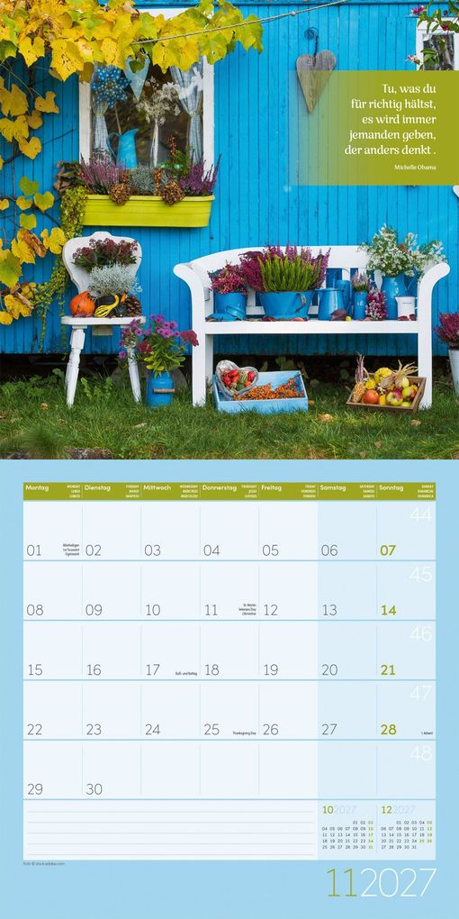 Weitere Ansicht: Momente für Dich Kalender 2027 - 30x30 - Art12 | Ackermann Kunstverlag GmbH