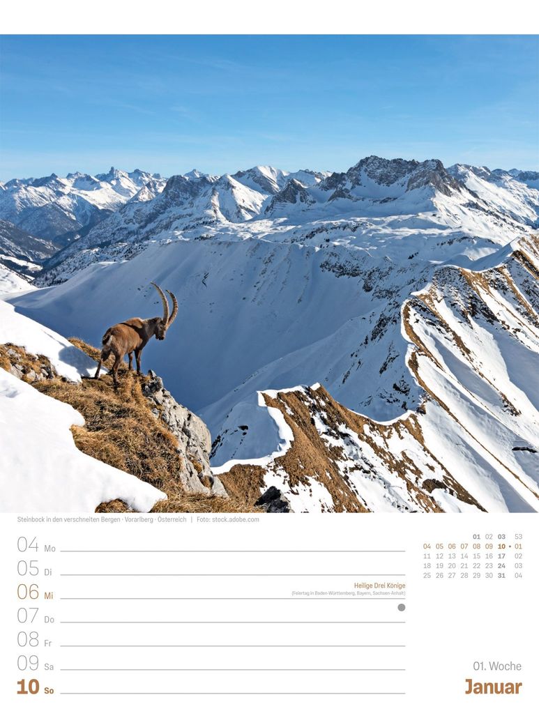 Weitere Ansicht: Planet Erde Wochenplaner Kalender 2027 | Landschaften der Welt | Ackermann Kunstverlag GmbH