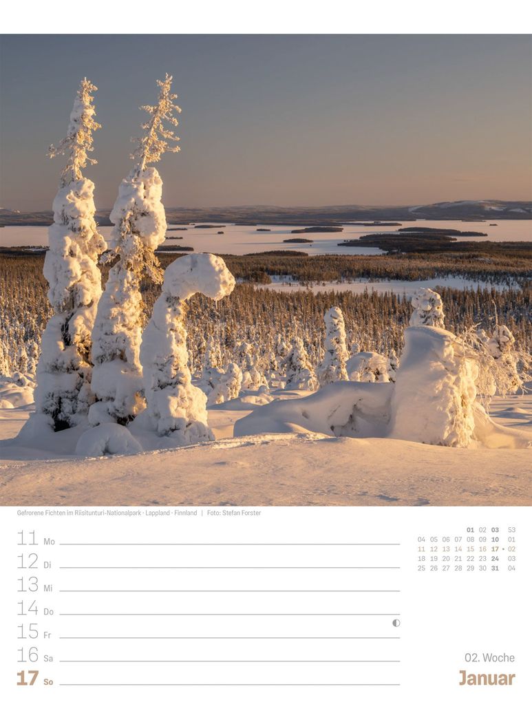 Weitere Ansicht: Planet Erde Wochenplaner Kalender 2027 | Landschaften der Welt | Ackermann Kunstverlag GmbH