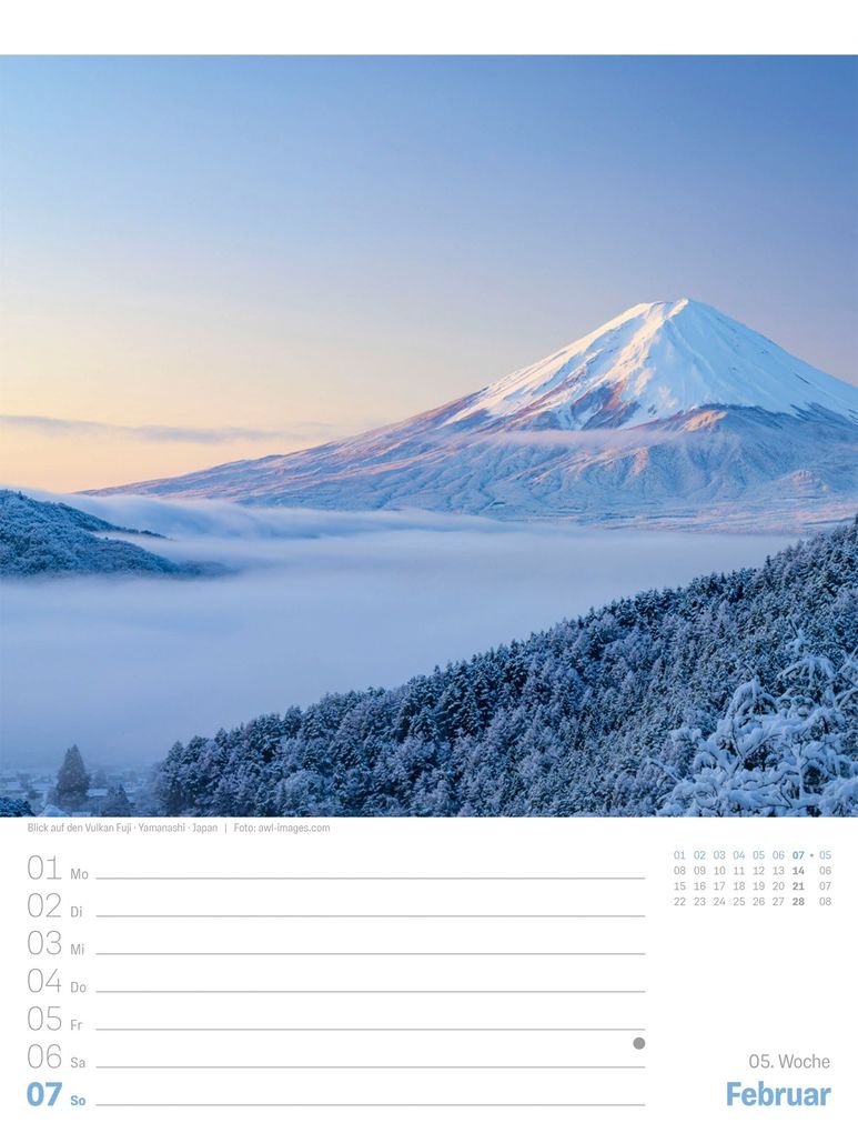 Weitere Ansicht: Planet Erde Wochenplaner Kalender 2027 | Landschaften der Welt | Ackermann Kunstverlag GmbH