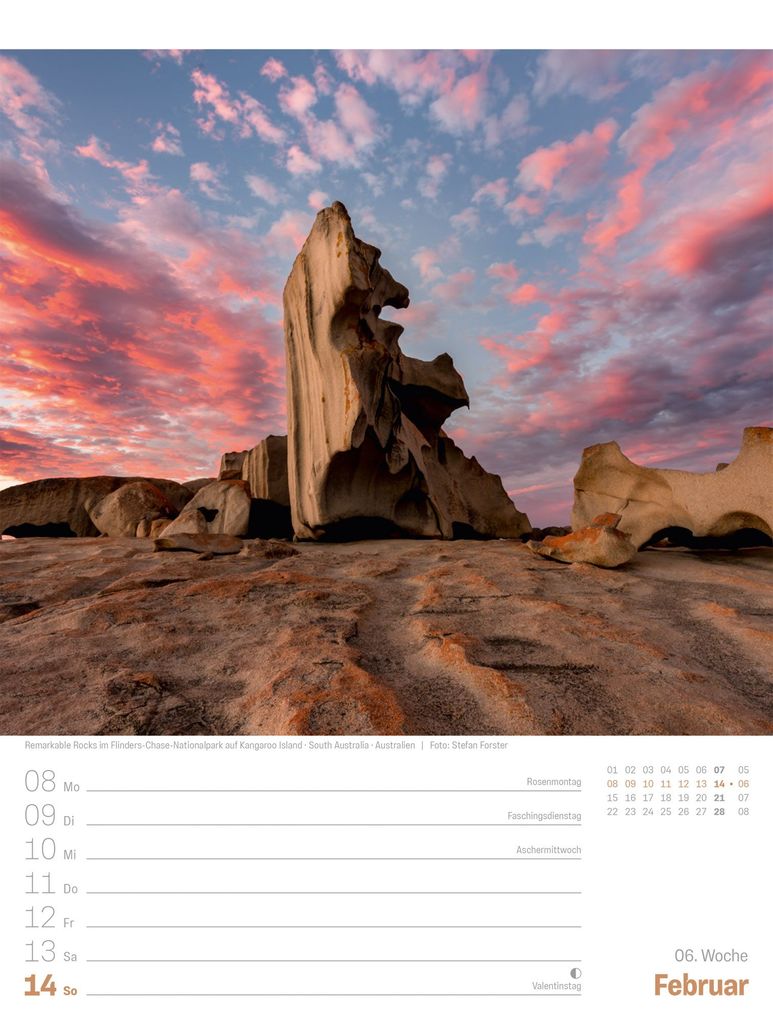 Weitere Ansicht: Planet Erde Wochenplaner Kalender 2027 | Landschaften der Welt | Ackermann Kunstverlag GmbH