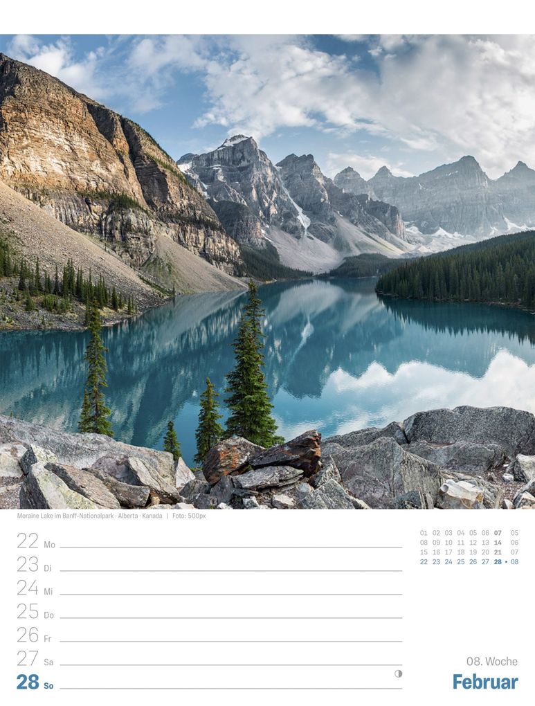 Weitere Ansicht: Planet Erde Wochenplaner Kalender 2027 | Landschaften der Welt | Ackermann Kunstverlag GmbH