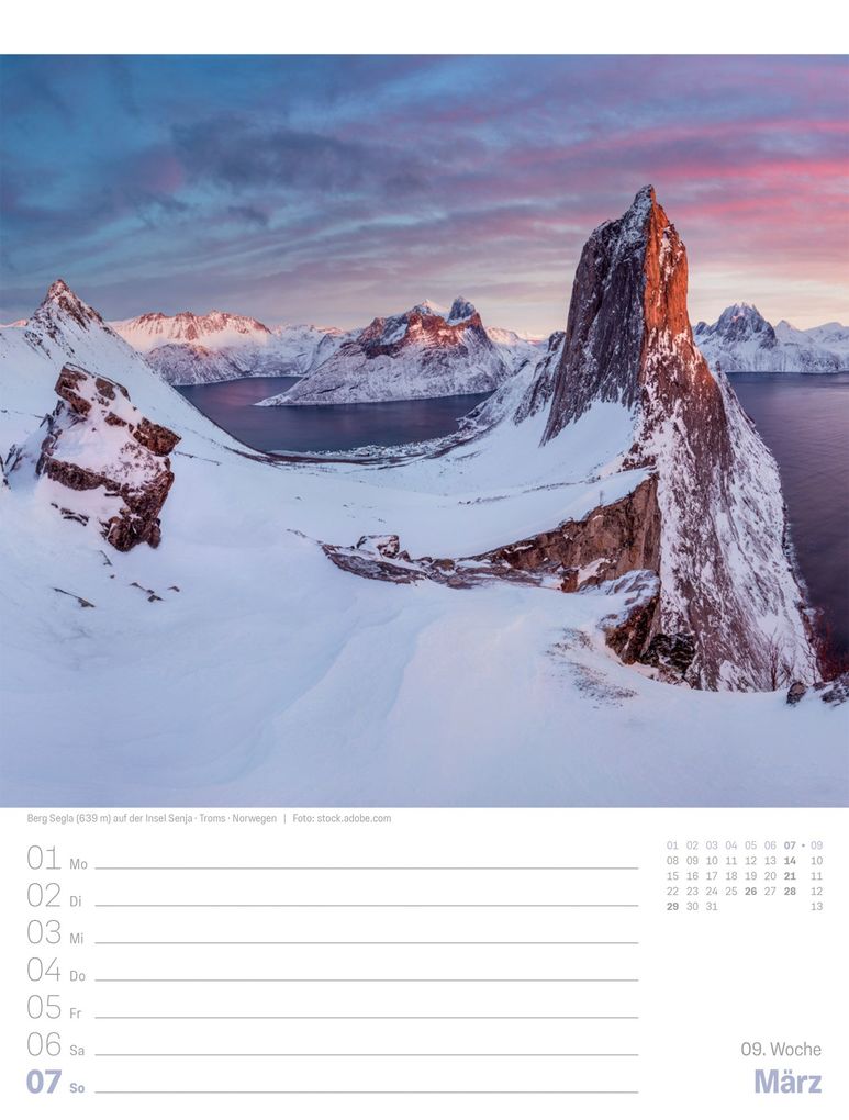 Weitere Ansicht: Planet Erde Wochenplaner Kalender 2027 | Landschaften der Welt | Ackermann Kunstverlag GmbH