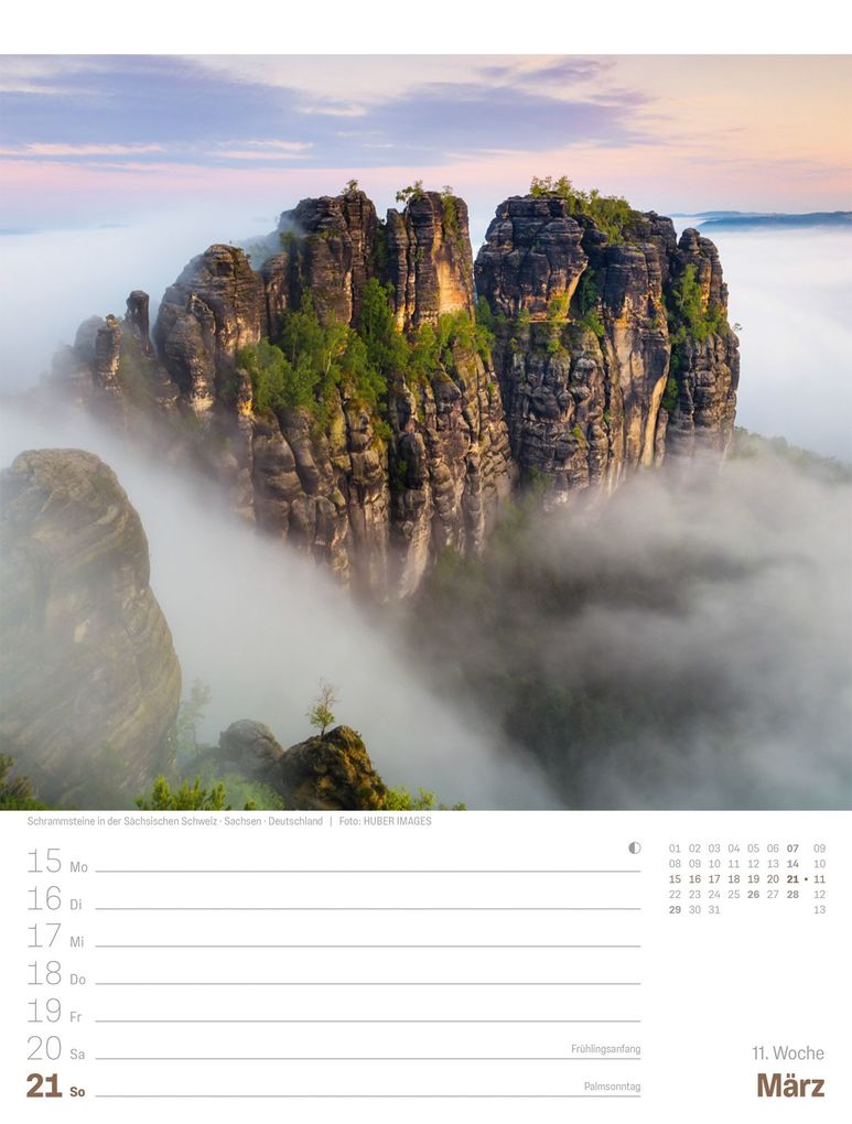 Weitere Ansicht: Planet Erde Wochenplaner Kalender 2027 | Landschaften der Welt | Ackermann Kunstverlag GmbH