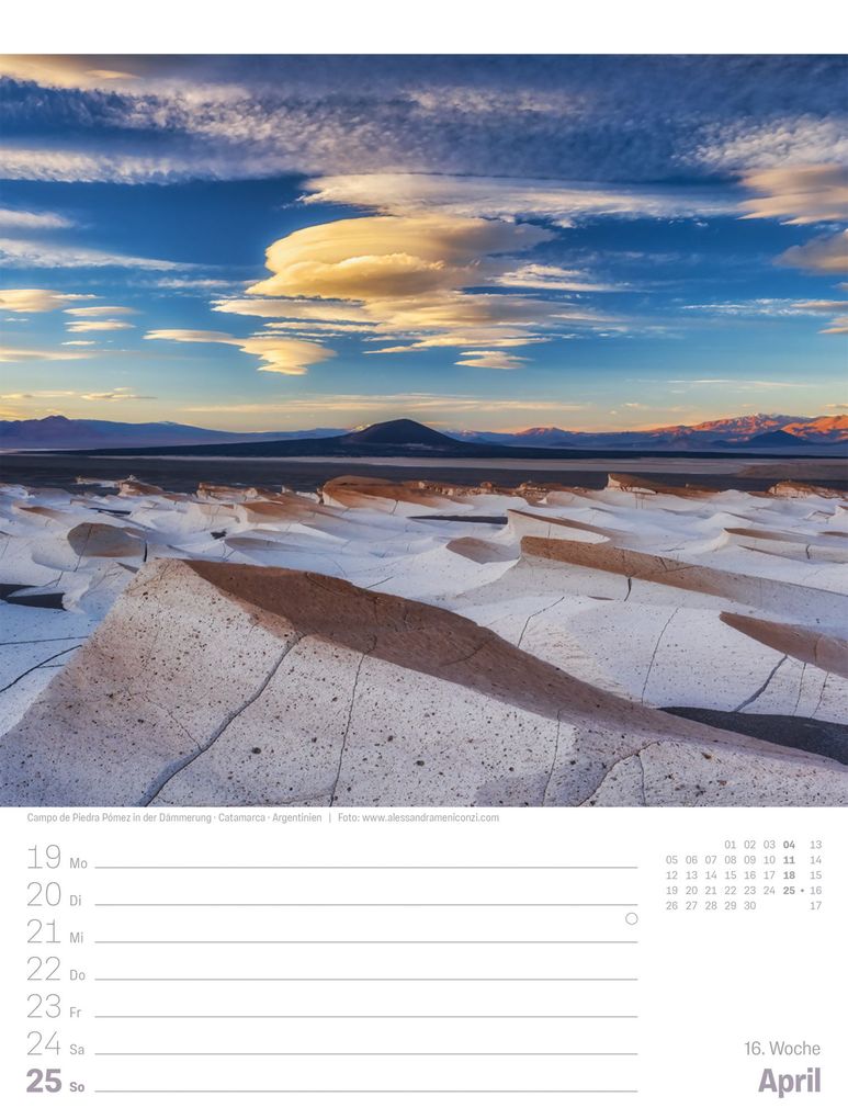 Weitere Ansicht: Planet Erde Wochenplaner Kalender 2027 | Landschaften der Welt | Ackermann Kunstverlag GmbH