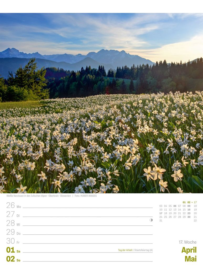 Weitere Ansicht: Planet Erde Wochenplaner Kalender 2027 | Landschaften der Welt | Ackermann Kunstverlag GmbH