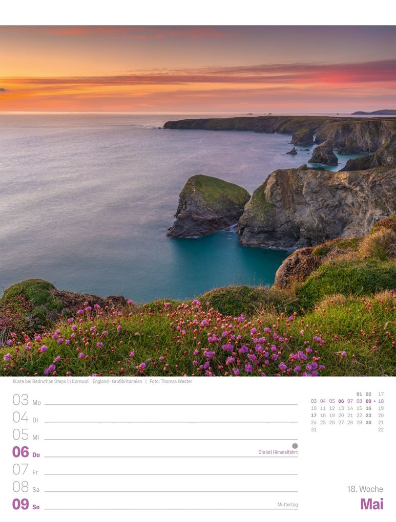Weitere Ansicht: Planet Erde Wochenplaner Kalender 2027 | Landschaften der Welt | Ackermann Kunstverlag GmbH