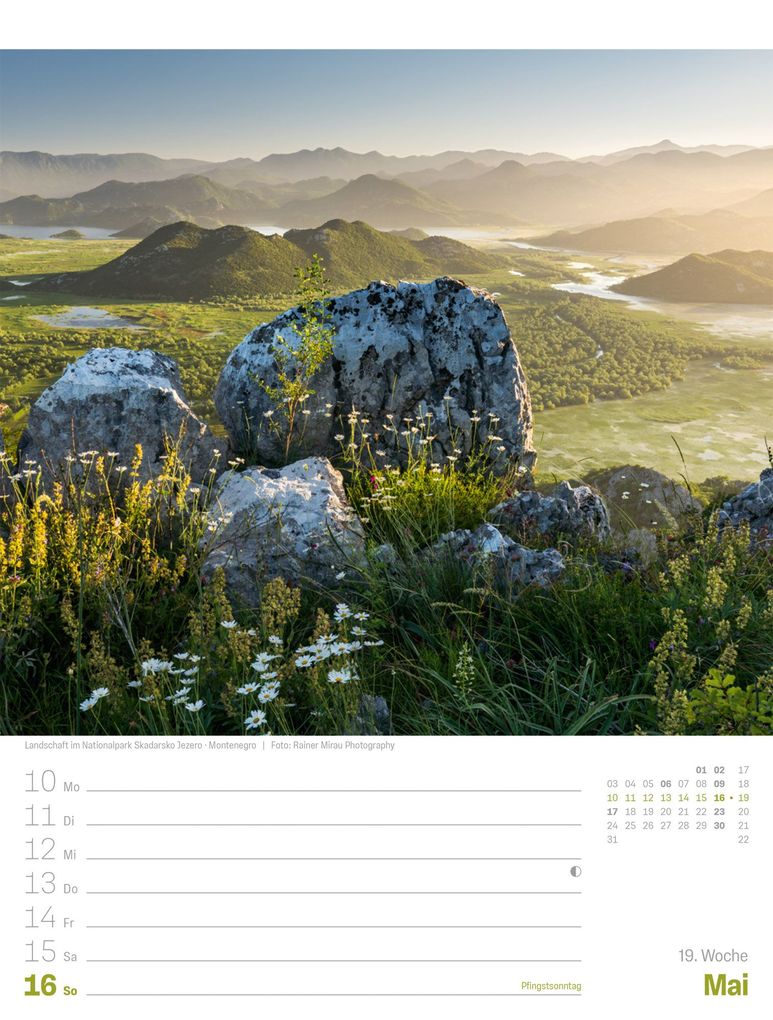 Weitere Ansicht: Planet Erde Wochenplaner Kalender 2027 | Landschaften der Welt | Ackermann Kunstverlag GmbH