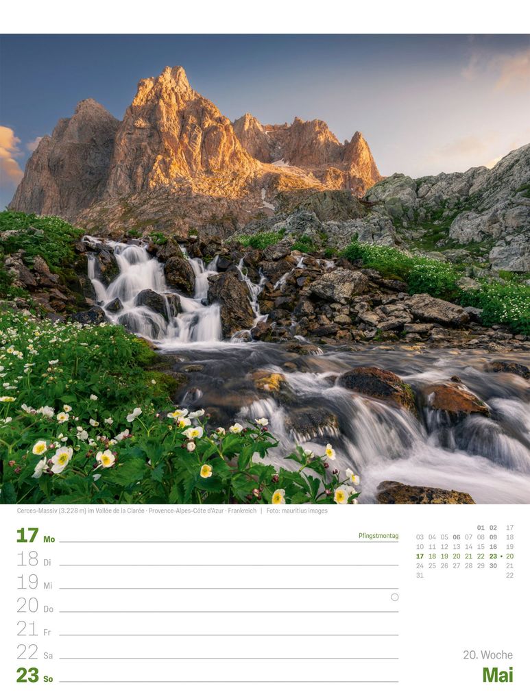 Weitere Ansicht: Planet Erde Wochenplaner Kalender 2027 | Landschaften der Welt | Ackermann Kunstverlag GmbH