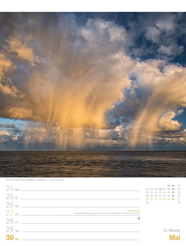 Weitere Ansicht: Planet Erde Wochenplaner Kalender 2027 | Landschaften der Welt | Ackermann Kunstverlag GmbH