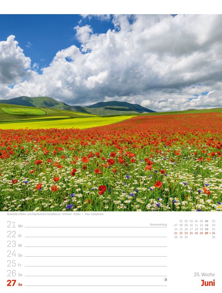 Weitere Ansicht: Planet Erde Wochenplaner Kalender 2027 | Landschaften der Welt | Ackermann Kunstverlag GmbH