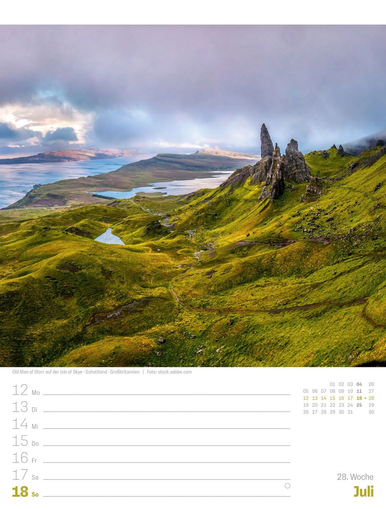 Weitere Ansicht: Planet Erde Wochenplaner Kalender 2027 | Landschaften der Welt | Ackermann Kunstverlag GmbH