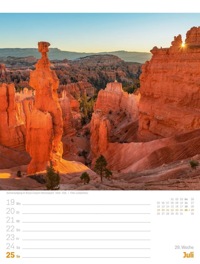 Weitere Ansicht: Planet Erde Wochenplaner Kalender 2027 | Landschaften der Welt | Ackermann Kunstverlag GmbH