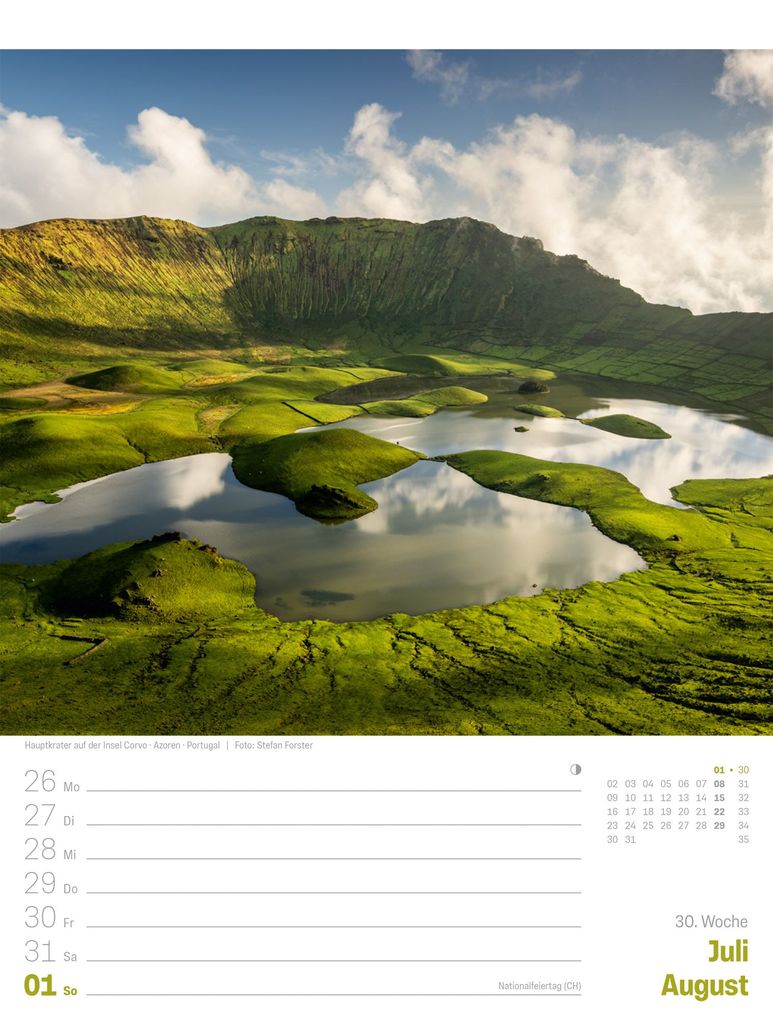 Weitere Ansicht: Planet Erde Wochenplaner Kalender 2027 | Landschaften der Welt | Ackermann Kunstverlag GmbH