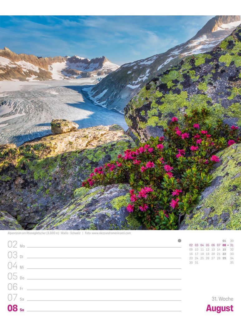 Weitere Ansicht: Planet Erde Wochenplaner Kalender 2027 | Landschaften der Welt | Ackermann Kunstverlag GmbH