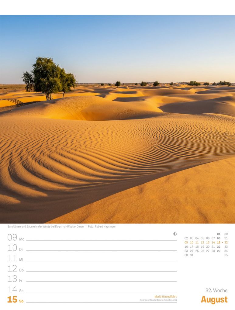 Weitere Ansicht: Planet Erde Wochenplaner Kalender 2027 | Landschaften der Welt | Ackermann Kunstverlag GmbH