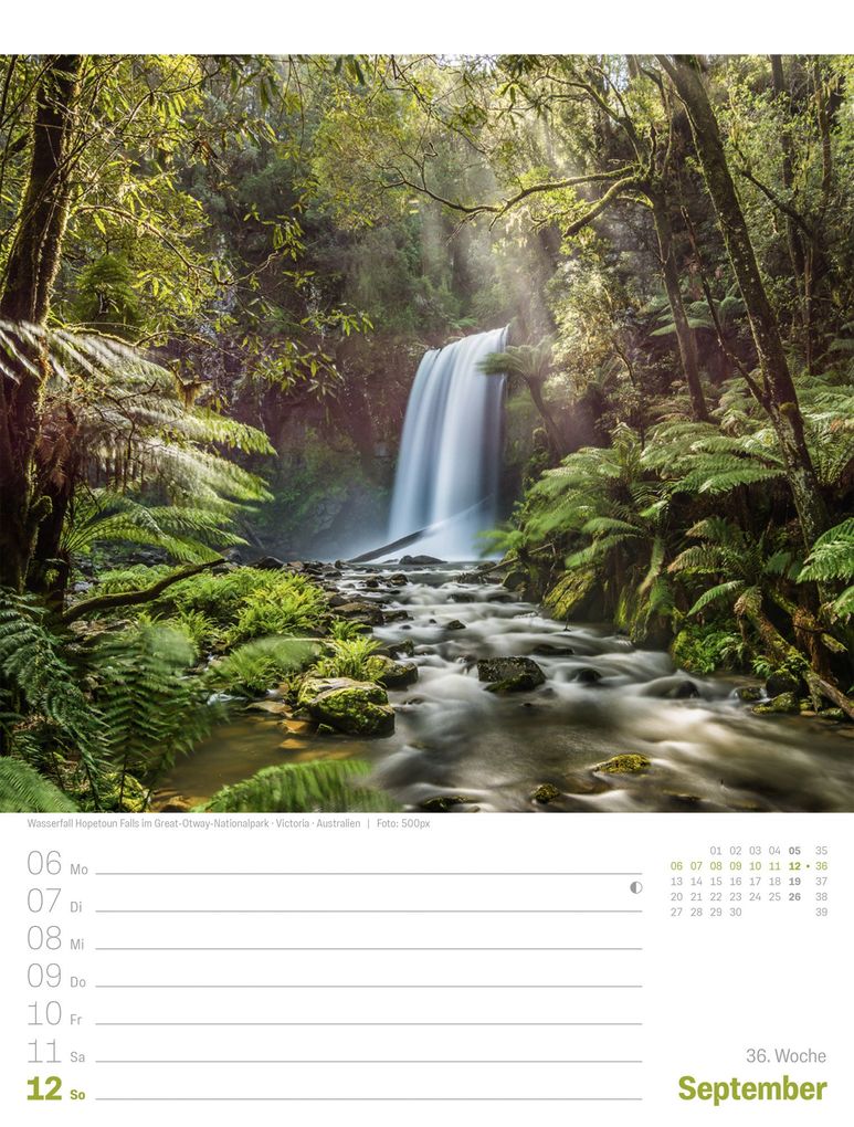 Weitere Ansicht: Planet Erde Wochenplaner Kalender 2027 | Landschaften der Welt | Ackermann Kunstverlag GmbH
