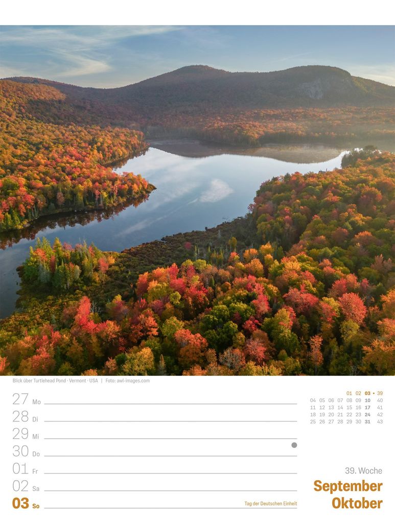 Weitere Ansicht: Planet Erde Wochenplaner Kalender 2027 | Landschaften der Welt | Ackermann Kunstverlag GmbH