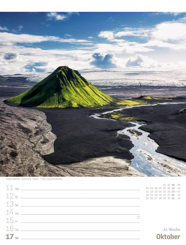 Weitere Ansicht: Planet Erde Wochenplaner Kalender 2027 | Landschaften der Welt | Ackermann Kunstverlag GmbH