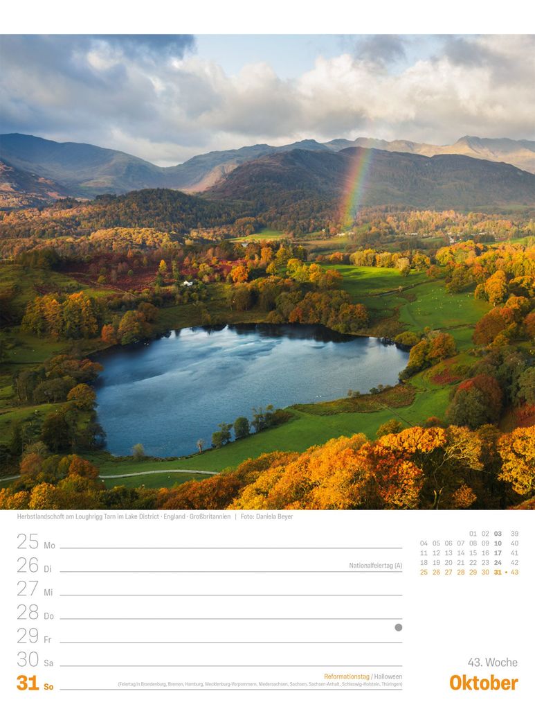 Weitere Ansicht: Planet Erde Wochenplaner Kalender 2027 | Landschaften der Welt | Ackermann Kunstverlag GmbH