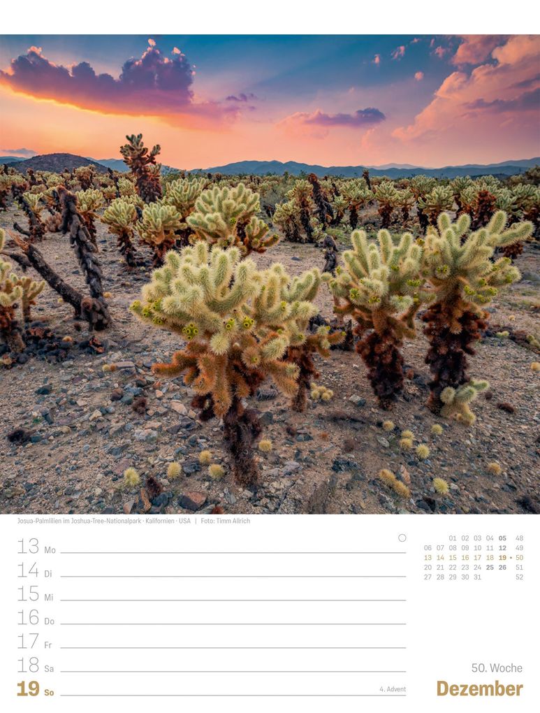 Weitere Ansicht: Planet Erde Wochenplaner Kalender 2027 | Landschaften der Welt | Ackermann Kunstverlag GmbH