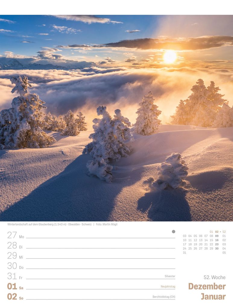 Weitere Ansicht: Planet Erde Wochenplaner Kalender 2027 | Landschaften der Welt | Ackermann Kunstverlag GmbH