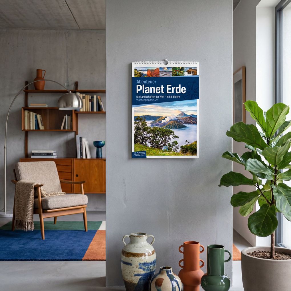 Weitere Ansicht: Planet Erde Wochenplaner Kalender 2027 | Landschaften der Welt | Ackermann Kunstverlag GmbH