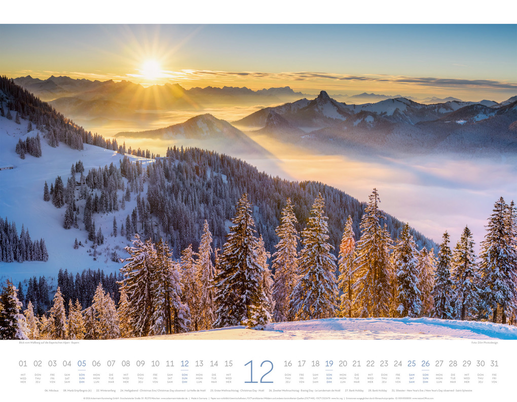 Weitere Ansicht: Deutschland Kalender 2027 | Zauberhafte Landschaften | Ackermann Kunstverlag GmbH