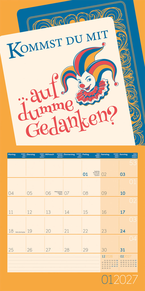 Weitere Ansicht: Einspruch Kalender 2027 - 30x30 - Art12 | Ackermann Kunstverlag GmbH