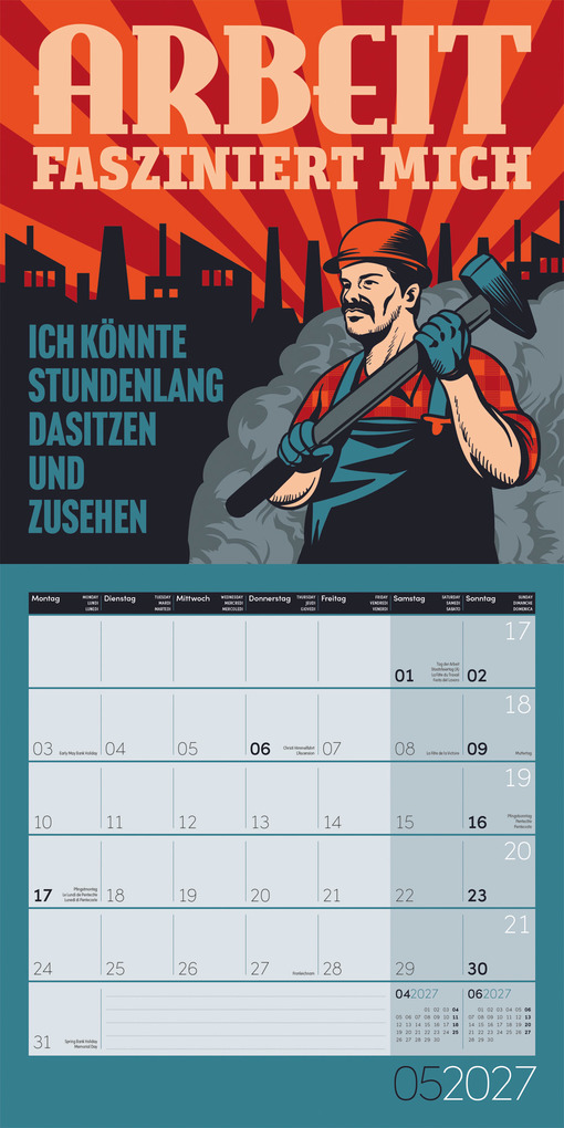 Weitere Ansicht: Einspruch Kalender 2027 - 30x30 - Art12 | Ackermann Kunstverlag GmbH