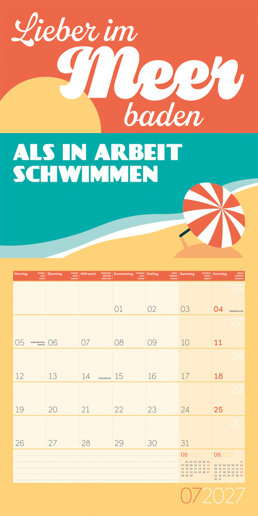 Weitere Ansicht: Einspruch Kalender 2027 - 30x30 - Art12 | Ackermann Kunstverlag GmbH