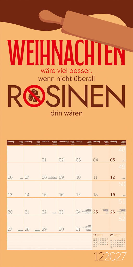 Weitere Ansicht: Einspruch Kalender 2027 - 30x30 - Art12 | Ackermann Kunstverlag GmbH