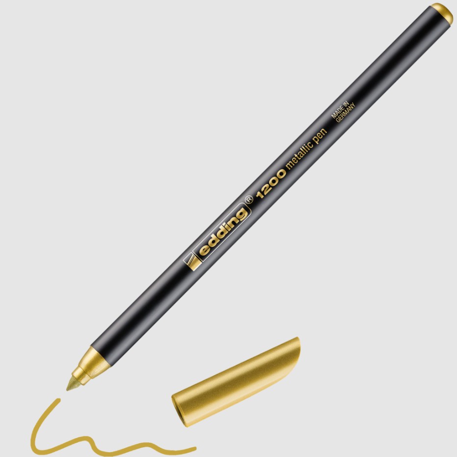 Weitere Ansicht: edding 1200 Fasermaler metallic gold