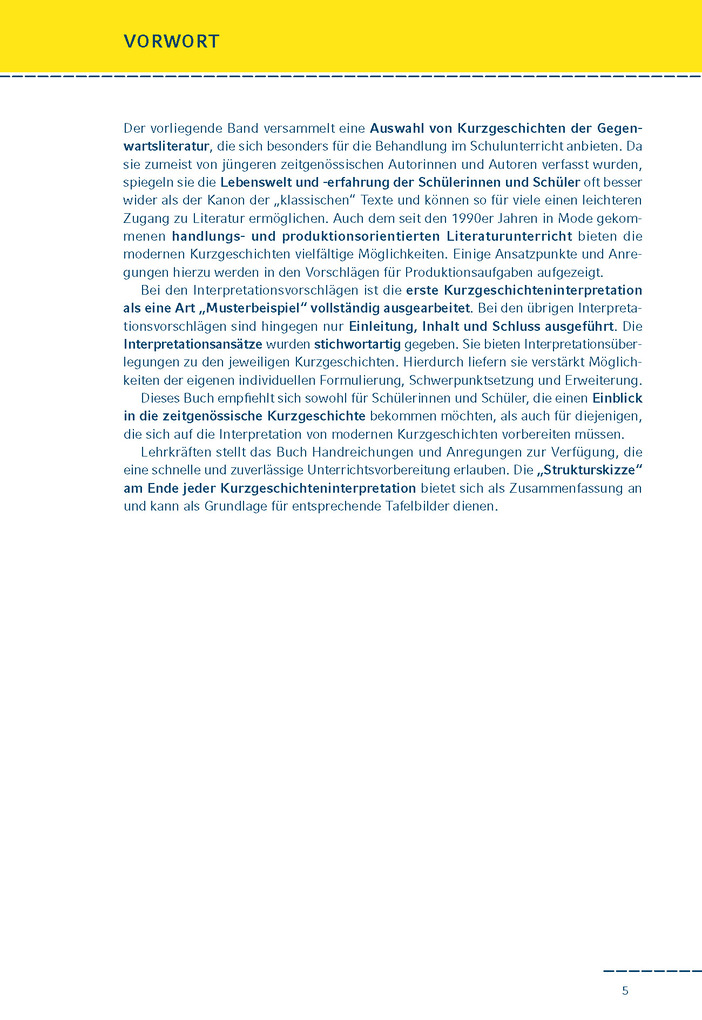 Weitere Ansicht: Moderne Kurzgeschichten interpretiert | Volker Krischel