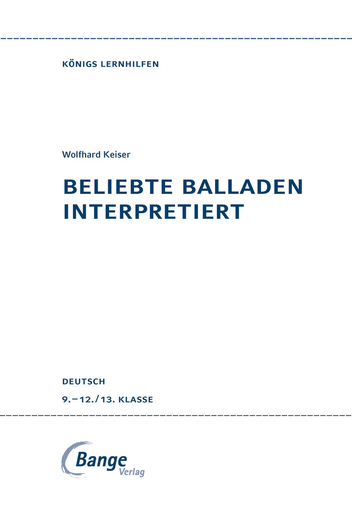 Weitere Ansicht: Beliebte Balladen interpretiert | Wolfhard Keiser