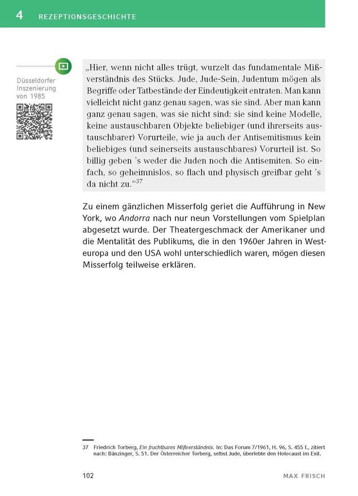 Weitere Ansicht: Andorra von Max Frisch